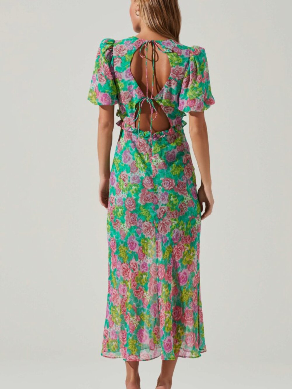 ASTR The Label Floral Midi Dress | Size XS
